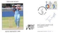 Trevor Ward Kent Cricket Club 1999 Hand Signed FDC