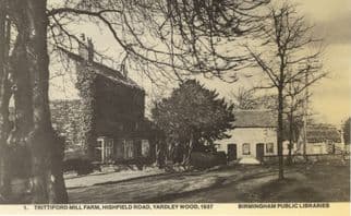 Trittiford Mill Farm Yardley Wood Birmingham 1937 Rare Photo Postcard