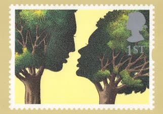 Troilus & Criseyde Chaucer Peter Brookes RMPQ Painting Stamp Postcard