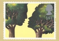 Troilus & Criseyde Chaucer Peter Brookes RMPQ Painting Stamp Postcard