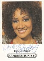 Tupele Dorgu Coronation Street Undedicated Hand Signed Cast Card Photo