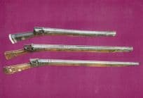 Turkish XVII & XVII Century Match Lock Rifles Turkey Istanbul Old Gun Postcard
