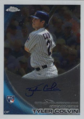 Tyler Colvin Colorado Rockies Hand Signed Baseball Trading Card