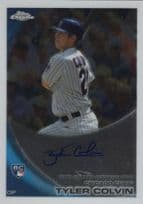 Tyler Colvin Colorado Rockies Hand Signed Baseball Trading Card