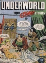 Underworld True Crime 1950s Comic Book Siege Tommy Gun Postcard