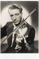 Unidentified 1930s Violinist Old Hand Signed Photo