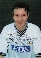 Unidentified 1990s Derby FC Football Team Player Hand Signed Photo