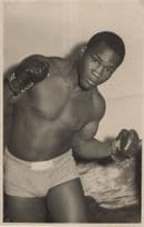 Unidentified African Rare 1960s Boxer Old Boxing Publicity Photo