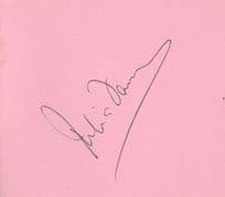 Unidentified Ballerina Ballet Hand Signed Autograph Page
