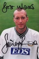 Unidentified Derby 1990s Football Player Large Hand Signed Photo