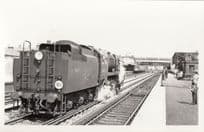 Unidentified Train At Eastleigh Station in June 1967 Vintage Railway Photo