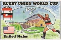 United States America USA Team Rugby Union World Cup 1999 Postcard