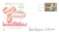 Ursula of Vaughan Williams Classical Music Composer Birthday Of Ralph Hand Signed FDC