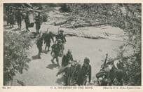 US Infantry On The Move American Signal Corps Army WW2 Postcard