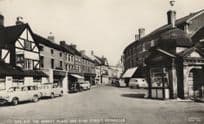 Uttoxeter High Street Staffordshire Antique Cars & Vans RPC Postcard
