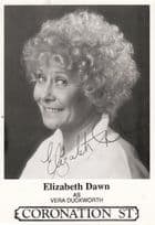 Vera Duckworth as Elizabeth Dunn Coronation Street Printed Signed  Cast Card