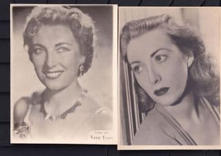 Vera Lynn 2x Official Antique 5x4 Photo s