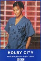 Verona Joseph Holby City Hand Signed Cast Card Photo