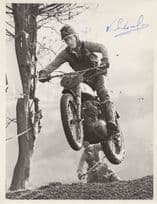 Vic Eastwood Motorcycle MX Super Bikes Motocross Press Hand Signed Photo
