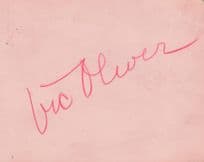 Vic Oliver Austrian Actor Double Old Hand Signed Autograph Page