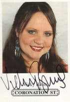 Vicky Binns Coronation Street ITV Hand Signed Cast Card Photo
