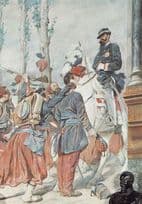Victor Emmanuel II Battle Of Solferino Napoleon Painting Postcard