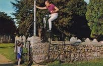 Victorian 1874 Starley Penny Farthing Bicycle Lord Montagu Postcard