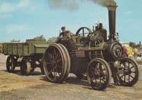 Victorian 1897 Diamond Queen The Goodies Type Driver Burrell Tractor Postcard
