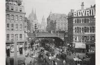 Victorian Ludgate Circus in 1860s Award London Photo Postcard