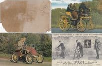 Victorian Old 1898 Middlesex London Cycle Bicycle Pedal Cars 4x Postcard Bundle