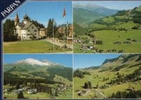 Views From Parpan Hofhaus Switzerland Postcard
