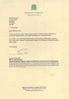 Vincent Cable Twickenham MP Model Train Railway Hand Signed Letter