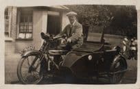 Vintage Douglas Bike Motorcycle Real Photo Old Postcard