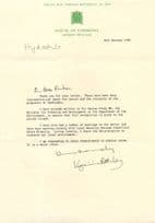 Virginia Bottomley MP Hambledon Environment Conservation Hand Signed Letter