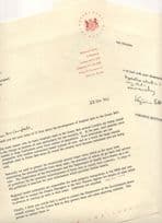 Virginia Bottomley MP NHS London Hospitals Mentally Ill 1992 Hand Signed Letter