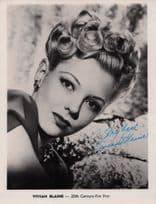 Vivian Blaine Guys & Dolls Large Antique 8x6 Hand Signed Photo