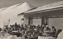 Waiter At Restaurant Bergrestaurant Adelboden Switzerland RPC Postcard