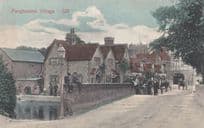 Wall Gathering At Pangbourne Troublesome Children & Parents Meeting Old Postcard