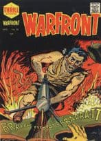 Warfront Brat 1950s Comic Book Machine Gun Soldier Postcard
