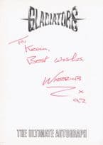 Warrior Michael Ahearne Gladiators TV Show Ultimate Hand Signed Autograph
