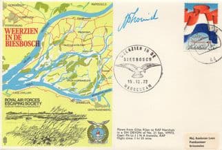 Weerzien In De Biesbosch Holland RAF Escaping Society Hand Signed  FDC