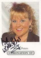 Wendi Peters Coronation Street Hand Signed Cast Card Photo (1)