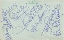 West Bromwich Albion WBA FC Football Club MULTI 1960s Hand Signed Autograph Page