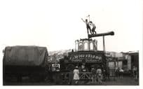 Whitelegg Golden Gallopers Fairground Jumping Stunt Men Vintage Photo