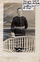Whitley Bay Tyne & Wear Military WW1 Soldier Portrait Postcard