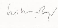 William Boyd Book Author Hand Signed Autograph Card