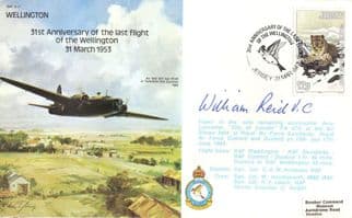 William Reid Wellington Plane Victoria Cross WW2 Hand Signed FDC