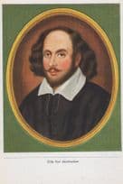 William Shakespeare Play Theatre Antique Rare Cigarette Card