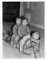 Willie Thorne Playing Piggy Back With His Children Snooker Press Photo