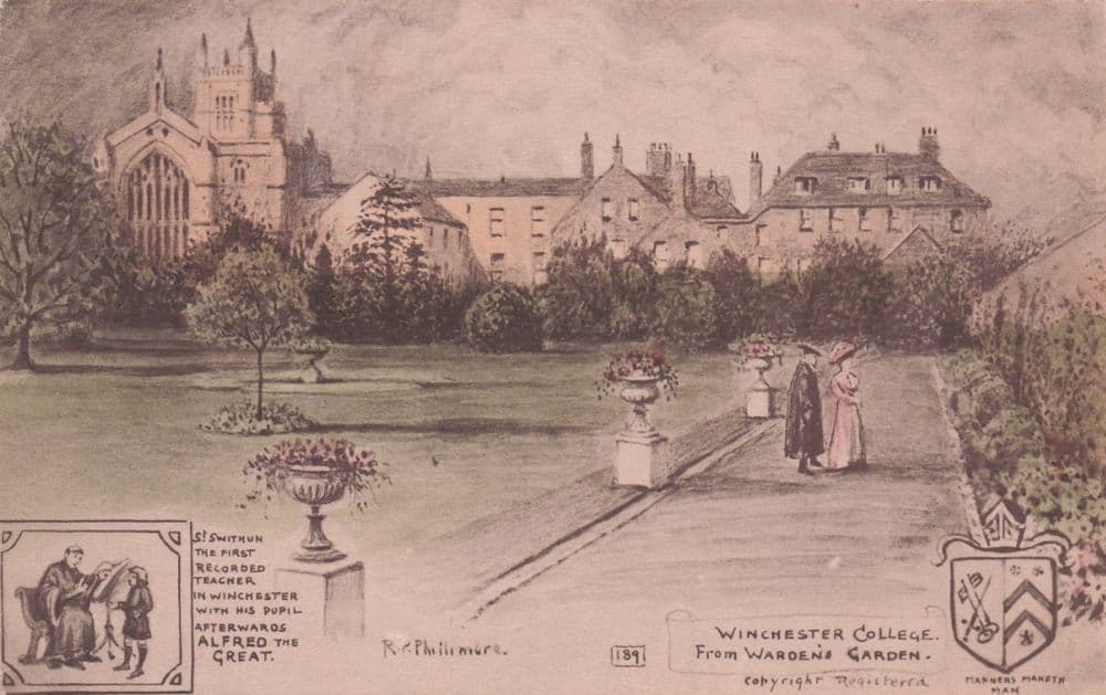 Winchester College Saint Swithun 1st Teacher Warden Garden Phillimore ...